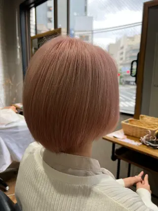 ショート カラー ✨ハイトーン カラー福岡拓也✨のヘアスタイル