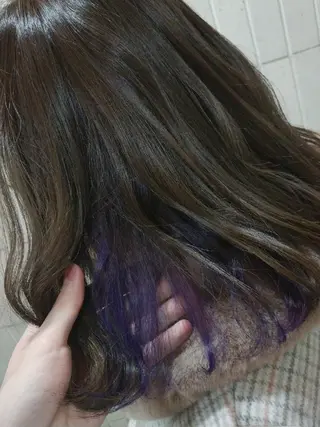 セミロング カラー Cecilhair 店長松本のヘアスタイル