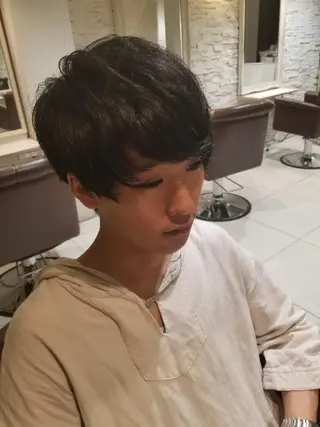 メンズ ばんの かすみのヘアスタイル