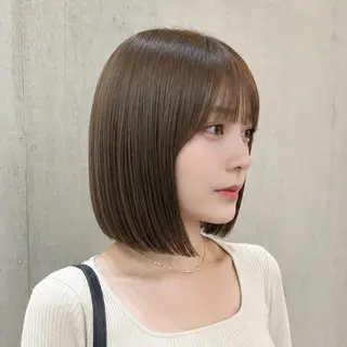 ショート カラー 盛れる顔まわりカット 髪質改善/渋谷/れんのヘアスタイル