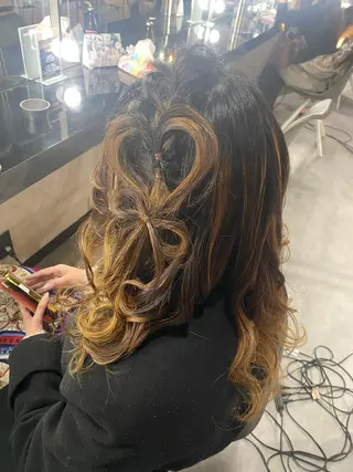 ヘアアレンジ 大天使 まいめろのヘアスタイル