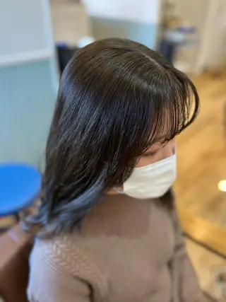 ミディアム 🐰ハイトーンカラー 畠山 渡🐰のヘアスタイル