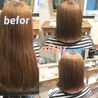 ショート カラー ヘアアレンジ 柔らか垢抜けｶﾗｰと ｶｯﾄ🫧ASUKAのヘアスタイル