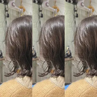ミディアム カラー パーマ ヘアアレンジ 🫧一気にあか抜け 🫧mayuのヘアスタイル