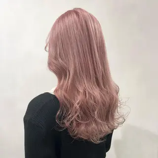 セミロング カラー 🩵ブリーチカラー MIORI🩵のヘアスタイル