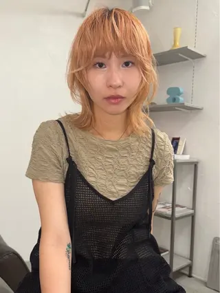 ミディアム イシイ モエカのヘアスタイル