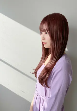 セミロング カラー 美容室Hip's decoのヘアスタイル