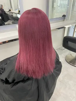 ロング カラー ヘアアレンジ 🫧モテる💗ダメー ジレスハイトーン🫧のヘアスタイル