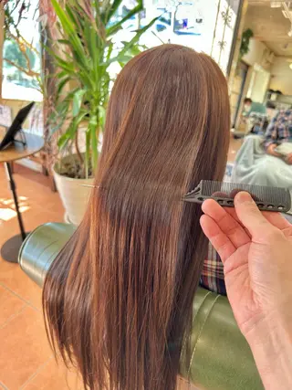 ロング カラー 石井 佑樹のヘアスタイル
