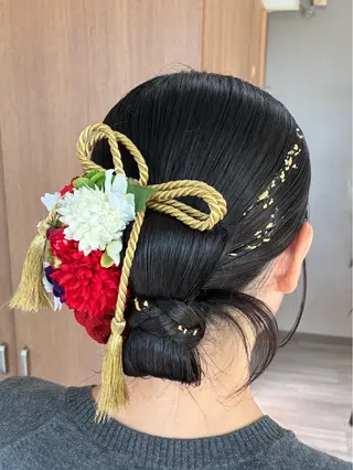 セミロング ヘアアレンジ arika もえのヘアスタイル