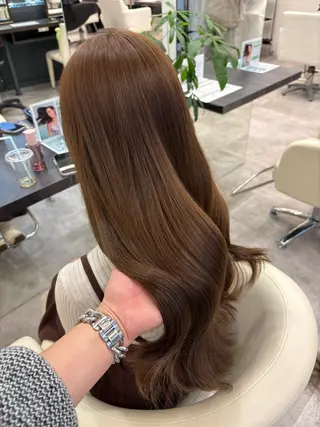 ロング カラー 渋谷ハイトーン/ 髪質改善/梨緒💜のヘアスタイル