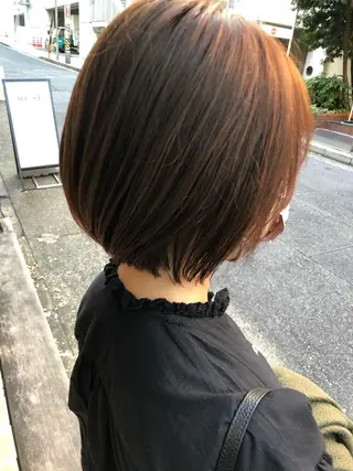 ミディアム 安藤 明日翔のヘアスタイル