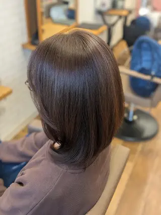 ミディアム 根岸 進のヘアスタイル