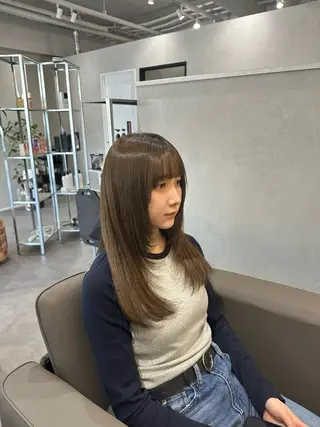 ロング カラー Salon de QualiaRUNAのヘアスタイル