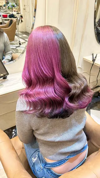 ミディアム カラー ゆう🫧 透明感/ハイトーンのヘアスタイル