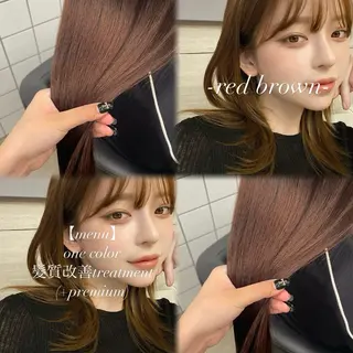 ロング カラー ヘアアレンジ 🖤艶髪／髪質改善 横浜美容室／ゆりのヘアスタイル