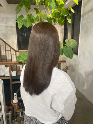 ロング くま‪‪🤍透明感 🎀ナチュラルカラーのヘアスタイル