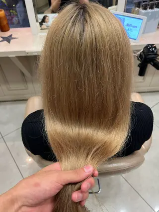 カラー ブリーチ/ メンズ/ツバキのヘアスタイル