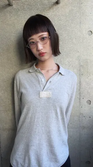 ショート ボブ/透明感カラー Fukaのヘアスタイル