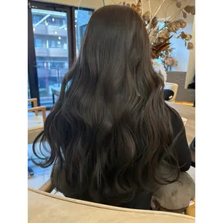 ロング 韓国レイヤー/Wカラ ー♡YUUNAのヘアスタイル