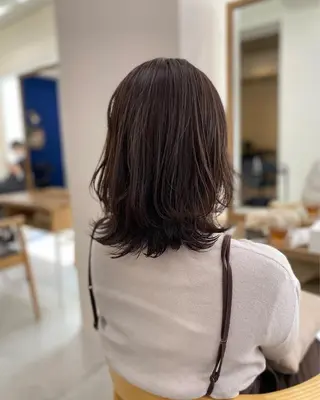 ミディアム カラー 勝河 怜楊のヘアスタイル