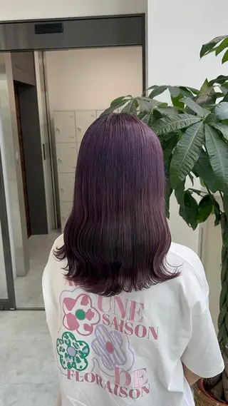 ミディアム カラー ヘアアレンジ ブリーチなしの達人 🌈KAITOのヘアスタイル
