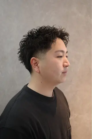 ショート パーマ メンズ 高橋 怜玖/仙台/長町のヘアスタイル