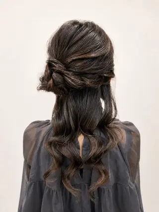 ロング ヘアアレンジ ヘアセット ヘッドスパ/河西未来のヘアスタイル