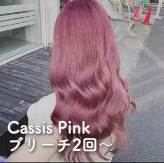 ミディアム カラー ヘアアレンジ 韓国ヘア 🦋KIRA🦋のヘアスタイル