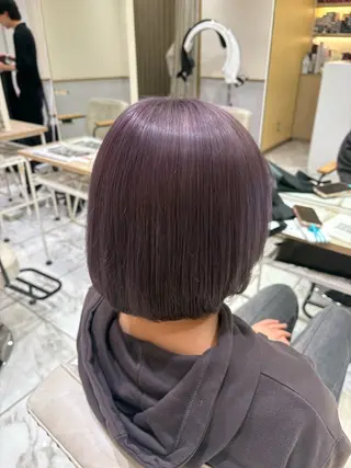ミディアム yurika🎀 透明感カラー🫧のヘアスタイル