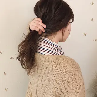 セミロング カラー 市川 千夏のヘアスタイル