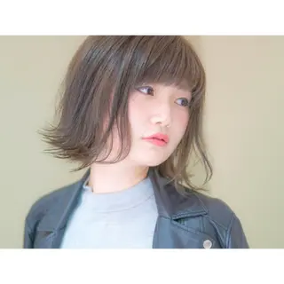 ミディアム 永野 良一のヘアスタイル