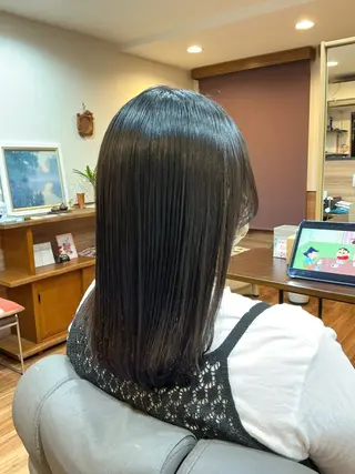 ミディアム Annon プライベートサロンのヘアスタイル
