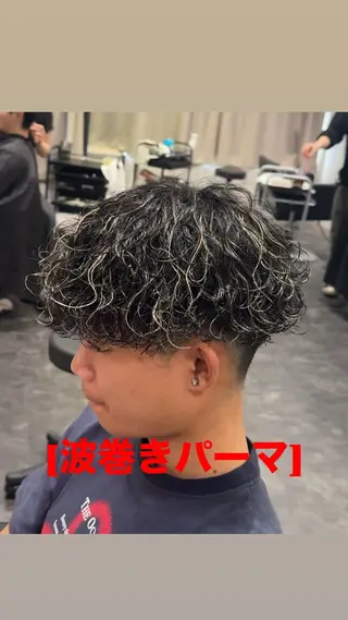 ショート カラー パーマ メンズ 河合 倖宏のヘアスタイル