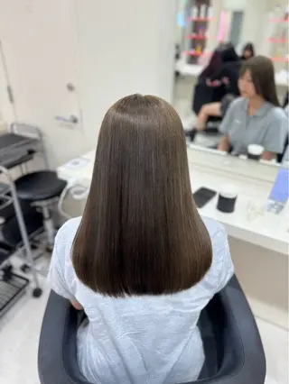 セミロング カラー 💕мei 透明感カラー💕のヘアスタイル