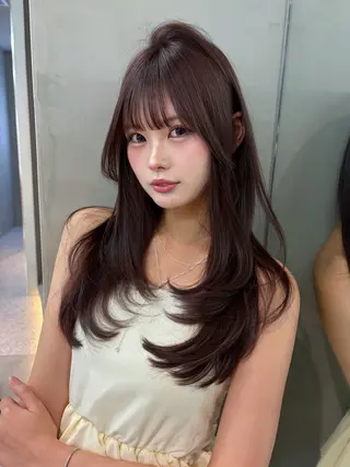セミロング カラー 【博多髪質改善】 吉村 清志のヘアスタイル