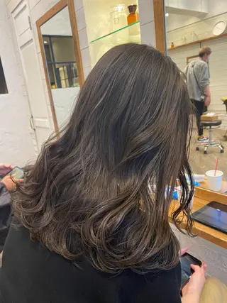 ロング カラー パーマ フレンチボブパーマ Yuukiのヘアスタイル