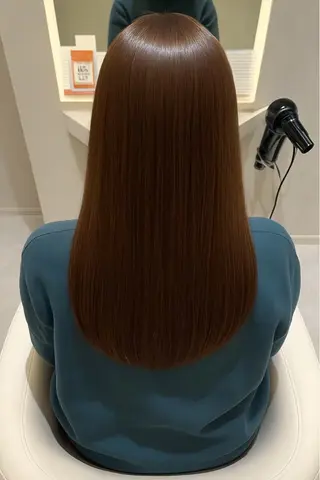 カラー ブリーチなし艶カラー /韓国風艶髪カラーのヘアスタイル