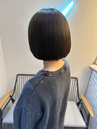 ミディアム 🔥コテ巻き風 ボブパーマ🔥のヘアスタイル
