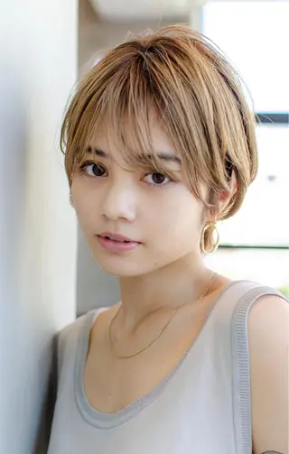 ショート カラー 🉐レイヤー/塩見 弘樹🉐渋谷のヘアスタイル