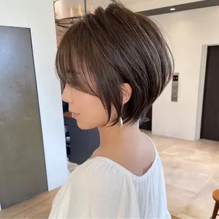 ショート カラー ショート/ボブ/髪 質改善🌼 荒砂のヘアスタイル