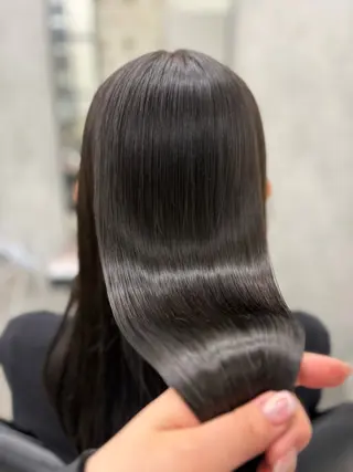 ロング カラー 梅雨対策すぐ巻ける ☔️縮毛矯正勝倉　麗のヘアスタイル