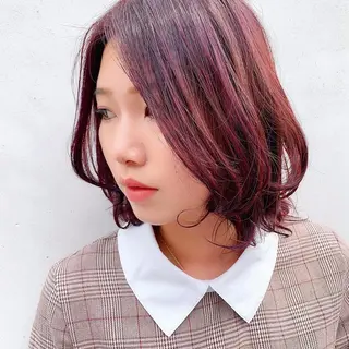 ミディアム カラー 中川 竜誠のヘアスタイル