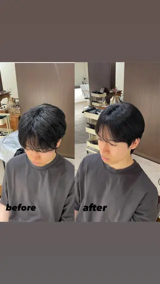 メンズ 結衣 髪質改善モデル募集中のヘアスタイル