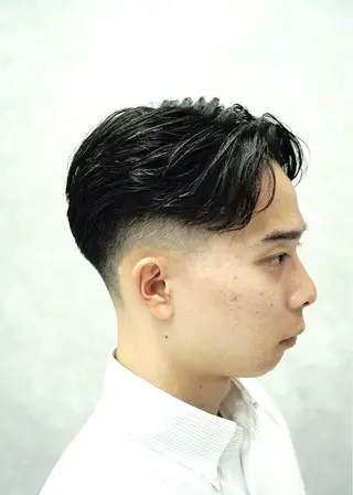 ショート パーマ メンズ GAKU /フェード /メンズ/難波のヘアスタイル