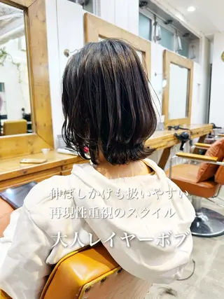 ミディアム カラー 👑銀座ショート/ 絶壁補正/金子涼👑のヘアスタイル