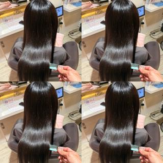 ロング カラー ✨韓国風レイヤー✖️ 美髪矯正✨ユウヤのヘアスタイル