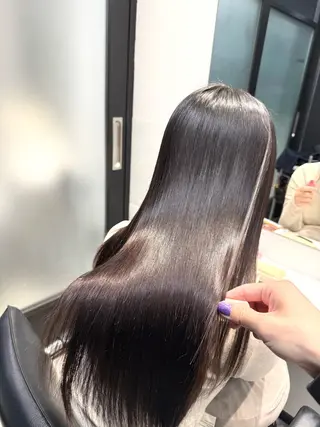 ロング カラー パーマ ヘアアレンジ 縮毛矯正/髪質改善/ ブリーチ毛/木元渓太のヘアスタイル