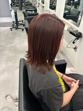ミディアム カラー 松井那津子 /ハイライトブリーチのヘアスタイル