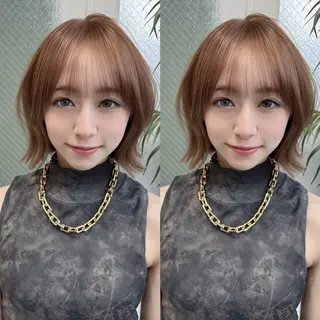 ショート 💗ショート×ボブ 韓国レイヤー宮内諒のヘアスタイル